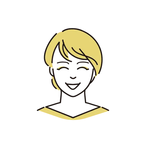 女性のお客様の顔イラスト